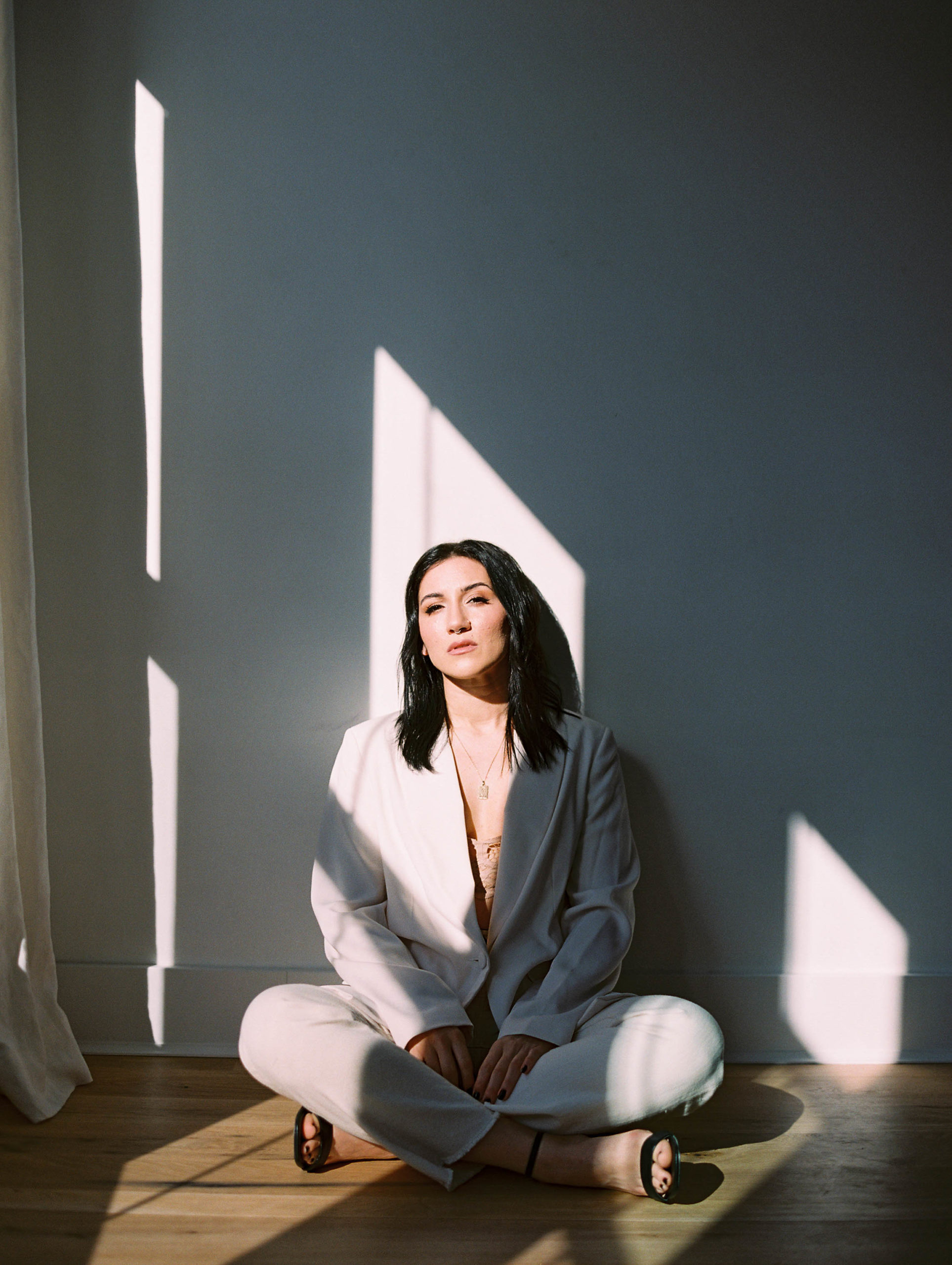 In Studio Portraits with Shadow and light